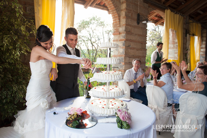 torta nuziale di cup cakes